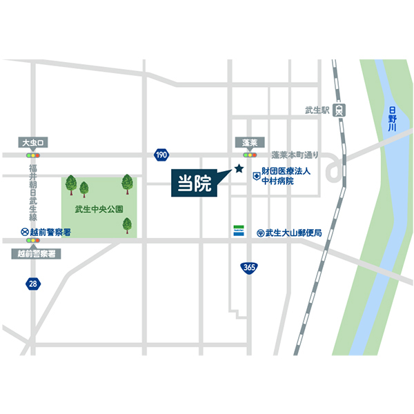 越前市・医療法人 秀友会 山本歯科医院・アクセスマップ